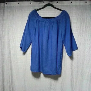 Heaven 3/4 sleeve pullover 💯 Linen Top.  Ladies size Xl.
